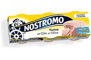 Nostromo Tonno all’Olio di Oliva 70g – Confezione da 3 Lattine, Fonte di Proteine, Senza Conservanti – Tonno in Scatola di Alta Qualità