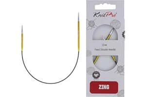 KnitPro K47056 Agujas Circulares, Metal, Verde, 25cm / 3.50mm