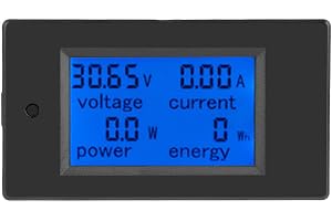 PEACEFAIR PZEM-031 LCD-skärm DC 6,5-100 V digital elektrisk kraft energispänning strömmäknare batteriräknare effektenergi str