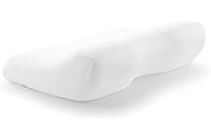 ‎TEMPUR TEMPUR ErgoPlus™ Poduszka z pianki termoelastycznej, ergonomiczna poduszka wspierająca kark dla osób śpiących na plecach i na boku, dostępne odczucie twarde, L (54 x 32 x 12.5/7 cm)