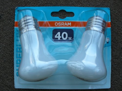 Preisvergleich Produktbild 2 Stück Osram Kryptonglühlampe E27, 40W opalweiß