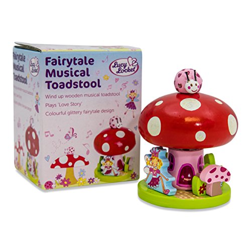 Holz Spieluhr Kinder - Pilz Musikspieluhr - Märchenhafter musikalischer Pilz - Lucy Locket