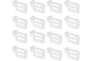 FUNKLU 16 Pezzi Divisori per Frigorifero Ferma Bottiglie per Frigorifero Organizzatori Regolabili, Fermabottiglie Frigorifero Divisore, Organizer Frigorifero Salvaspazio per Condire Pacchette, Bevande, Uova