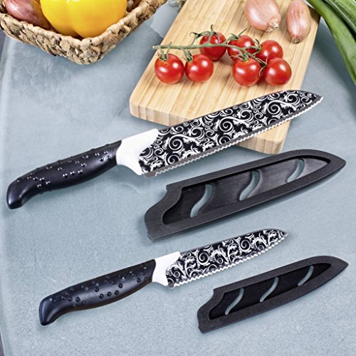 Genius – Magic Cut Messer Fleischgabel Set 3-tlg. schwarz - 2