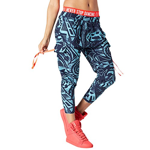 Zumba Fitness Damen Beach Baller Harem Cargo Pants Bottoms