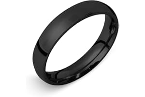 Soul-Cats® Classic Stainless Steel Ring for Men and Women Black High Polished