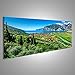 Produktbild islandburner Bild Bilder auf Leinwand XXL Panoramabild Leinwandbild Wandbild Kunstdruck Poster Topseller BAV Gardasee Italien wunderschöne Landschaft