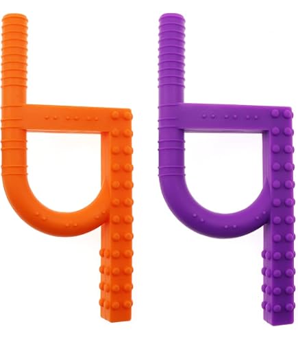 Lot De 8 Colliers Sensoriels à Mâcher Pour Enfants Autistes - Forme Cylindrique Anti-Stress TDAH Tout-Petits