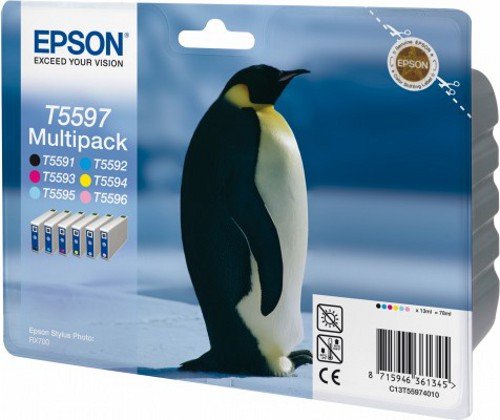 Epson Multipack T5597 - Print cartridge - 1 x black, yellow, cyan, magenta, light magenta, light cyan