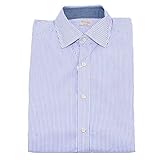 XACUS 4766Y Camicia uomo White/Blue Cotton Shirt Man [38 (15)]