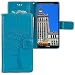 Produktbild Huawei Mate 10 Pro Hülle, CLM-Tech Tasche aus Kunstleder Wallet Case - Schutzhülle [Standfunktion] [Magnetverschluss] [Kartenfächer] [Handschlaufe] Flip Cover - Bookstyle Handy Flipcase Baum Eule blau, PU Leder-Tasche für Huawei Mate 10 Pro Lederhülle