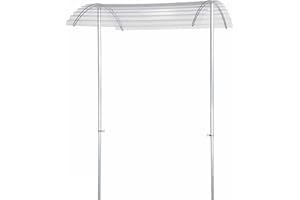 bellissa 90470 – Tomatendach RAPIDO – Höhenverstellbares Schutzdach für Tomaten – Aluminium – 119 x 115 x 130 bis 225 cm