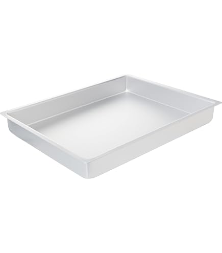 Teglia Forno Quadrata In Alluminio 37x37 Cm, Bordo Alto 6 Cm - Per Pizza, Arrosti, Dolci, Resistente Fino A 350°C
