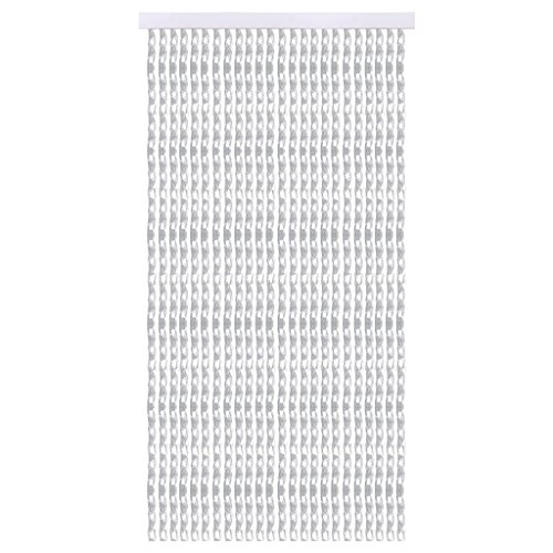Türvorhang Fadenvorhang PVC, Auswahl: Lurex weiß 100 x 210 cm - 3