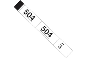 500 Tickets Vestiaire | 3x20cm | Perforés – 3 Parties | 10 Lots de 50 Tickets | Blanc