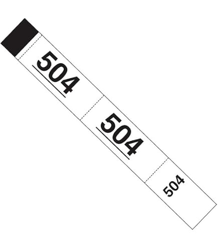 1000 Tickets Vestiaire ELVE Numérotés 1-1000 - Format 3x20cm Jaune