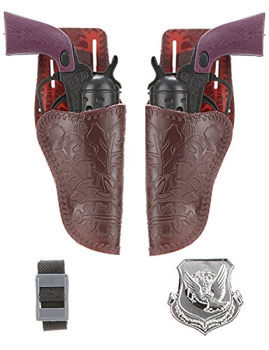 Preisvergleich Produktbild Cowboy-Set mit zwei Pistolen für Erwachsene