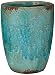 Produktbild Vase, Pflanztopf Fina aus Terrakotta in türkis, 1 Stück, ca. 19 cm x 13 cm x 25 cm