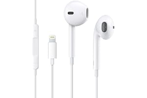 UCGOU Auriculares para iPhone,Auriculares con Aislamiento de Ruido Soporte Control de Volumen de Llamadas,Cascos iPhone 12,Compatible con iPhone 14Pro/14/13Pro/12/11/X/XS/8/7 Soporta Todo el Sistema iOS