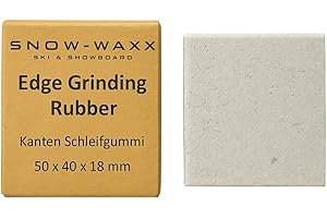 Snow-WaxX Edge Grinding Rubber | Bordi in gomma abrasiva | Ski Snowboard | 50 X 40 X 18 mm | Made in Germany