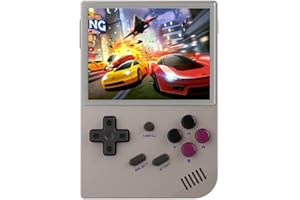 Cawevon RG35XX Console di gioco portatile, schermo IPS da 3,5 pollici Sistema Linux Console per videogiochi retrò, scheda TF integrata 64G+128G 8000+ giochi classici, supporto uscita TV HDMI