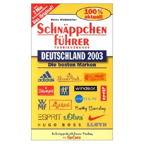 Schnäppchenführer Deutschland 2003 Schnäppchenführer Deutschland 2003