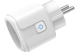 FAYIBUY Inteligentne gniazdko WiFi, inteligentne gniazdko WiFi 16 A, 3680 W, inteligentna wtyczka kompatybilna z Alexa i Google Home, monitorowanie energii, aplikacja zdalnego sterowania, sterowanie głosem,