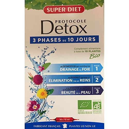 Super Diet Protocole Detox Bio 30 Ampoules