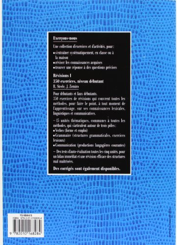 Book's Cover of REVISIONS NIVEAU 1. Tests, 350 exercices niveau débutant