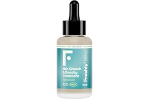 Freshly - Tratamiento Serum Capilar Anticaída del Pelo Hair Growth & Density Treatment - Fórmula 99,9% Natural - Para el Crecimiento y Densidad del Cabello - Pelo Fuerte y Saludable - 50 ml