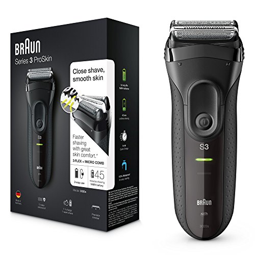 Braun Series 3 Elektrischer Rasierer 3020, schwarz