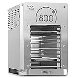 Flexibel durch 8 Einschubhöhen für unterschiedliche Einsatzmöglichkeiten und differenzierten Temperaturen 280° bis 800°