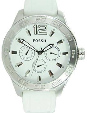Orig. Fossil Damenuhr BQ1163 CHRONO Silikon weiß UVP:139,-? NEU 7023
