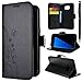 Produktbild SMART LEGEND PU Schmetterling Leder Brieftasche Hülle für Samsung Galaxy S7 Edge Flip Folio Wallet Schutzhülle Premium Magnetverschluss Tasche Protection Case Skin Cover Retro Dame Blume Muster Lederhülle Book Style Karten Slots Standfunktion Ständer und Magnetic Button Buckle mit Schwarze Eingabestift und Lanyard Strap - Schwarz