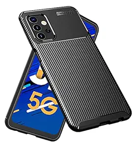 Golden Sand for Samsung Galaxy M32 5G Back Cover Shockproof Slim Armor Aramid Carbon Fibre Rugged TPU Case for Samsung Galaxy