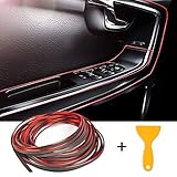 pintura acrilica coche Función única: línea interior de automóvil decorativa, sin necesidad de conectar la electricidad, fácil de instalar, instalación sin pegamento, desmontaje sin rastro, la línea de decoración del automóvil tiene una gran flexibilidad, fácil de usar.