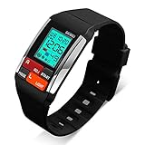 JELERCYDigital Uhren Kinder mit Wecker/Timer/LED-Licht/Wasserfest Outdoor Sport Silikonband Armbanduhr für Junge Mädchen
