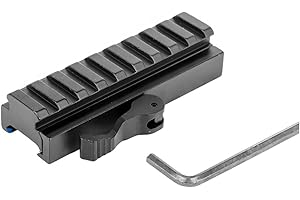 HOUSON Picatinny-Schiene Adapter, Picatinny Schiene Adapter 20 mm auf 20 mm Tactical Scope Extend Mount Adapter KC15