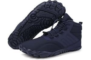 Deedlite Barfußschuhe Damen Winter, Extrem Warme Gefütterte, Winterschuhe Herren Wasserdicht, Outdoor Winterstiefel