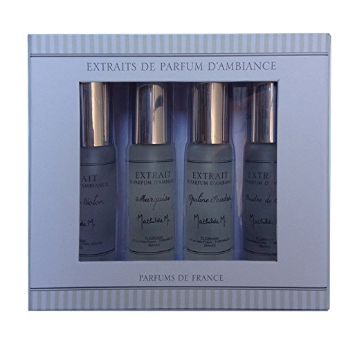 Mathilde M. Geschenkset 4 Raumsprays Fleur de coton, Marquise, Opaline poudrée, Poudre de Riz
