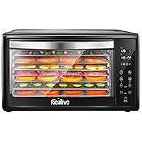 Kealive Dörrautomat, Dörrautomat Edelstahl mit Timer, 8 Etagen und 30 Liters Große Kapazität, Dörrgerät mit LCD-Touchscreen, Temperatur 38° C bis 78° C Einstellbar, 350 Watt