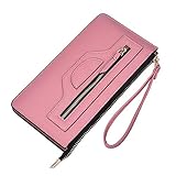 Bfmyxgs Stilvolle Handtasche für Frauen Mädchen Lange Geldbörsen Mode Reißverschluss Geldbörse Clutch Geld Geldbörse Geldbörse Geldbörse Handtasche Handytasche Clutch Bag