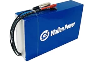 Wallen Power Electric Bicycle Battery 24V 10AH 20AH Waterproof PVC Lithium Battery, Ebike Battery Pack for 400W 350W 300W 250W 200W Bike Motor