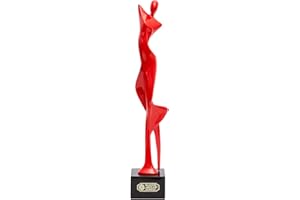 NENBOLEC Figura Mujer Escultura Yoga Decorativa Dama Estatua Resina Regalo 36cm