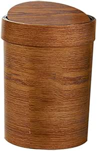 XXFFHAbfalleimer Mülleimer Holz Korn Rundeeimer Schütteln Toilette