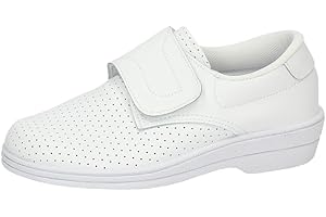 MADE IN SPAIN 18793 Zueco DE Piel Velcro Mujer Calzado Trabajo