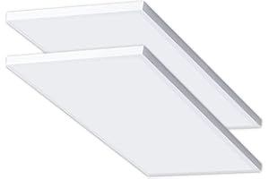 CLAR Plafon LED Techo, Plafones Para Techo LED, Panel LED 60x30, Fluorescente Cocina, Candeeiro Teto Cozinha, Candeeiro De Teto, Lampara Cocina (Pack 2)