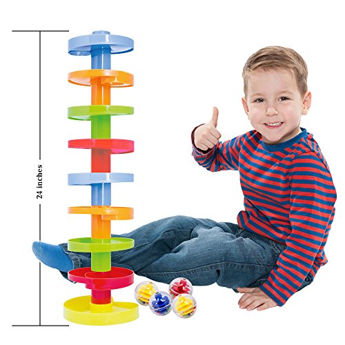 Ball Drop. Educational Family Fun for Baby and Toddler. Stack them higher.