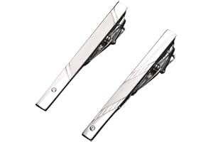 LEEQ Tie Clip Set-2 Stück，Krawattenklammer, Krawattenklammer aus Metall, Krawattennadel für Männer, Kleid Krawattenklammer, Klassischer Business-Stil, Krawattennadeln.