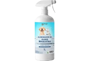 PLANTAWA Éliminateur instantané d'odeurs d'animaux domestiques 1 l. Neutraliseur Enzymatique Odeurs Urine Fèces Vomissements. Intérieur et extérieur, Patio Jardin. Anti Odeur Urine Chiens Chats.